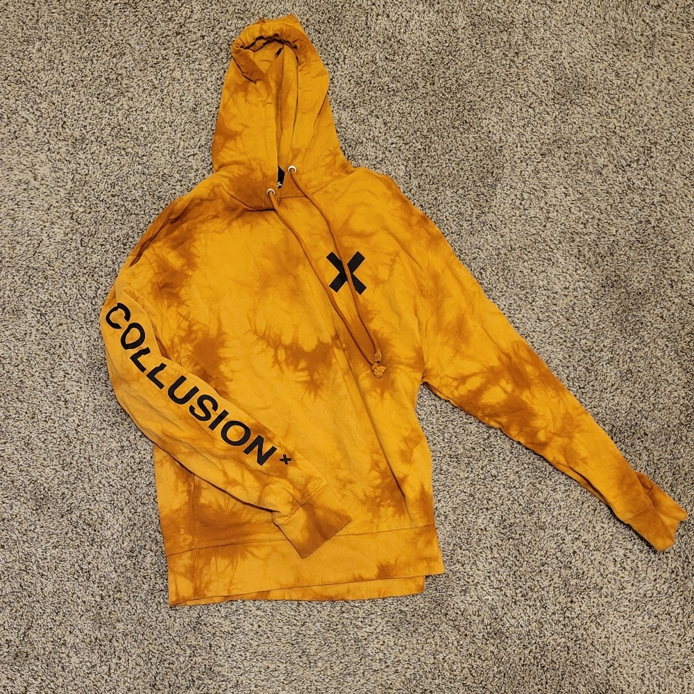 Collusion orange hoodie size small